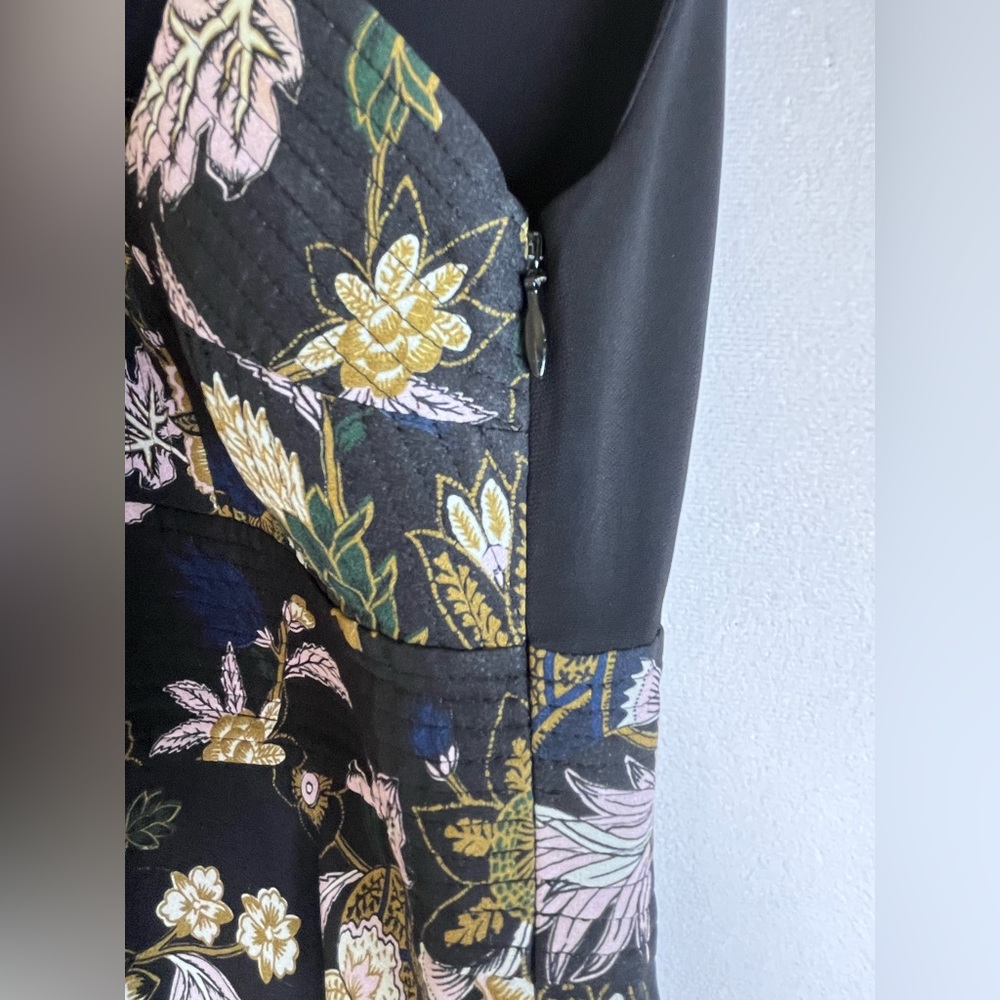 A.L.C “Hayley” tiered floral/black midi dress Women Sz 6 Tiered Silk Midi Dress - Picture 5 of 11